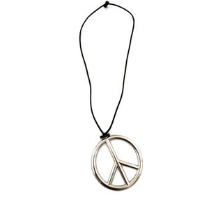peace sign pendant necklace. costume jewelry